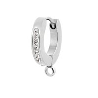 Mono orecchino Marlù Basi in Acciaio Cristallo 2OR0054-W - 2OR0054-W